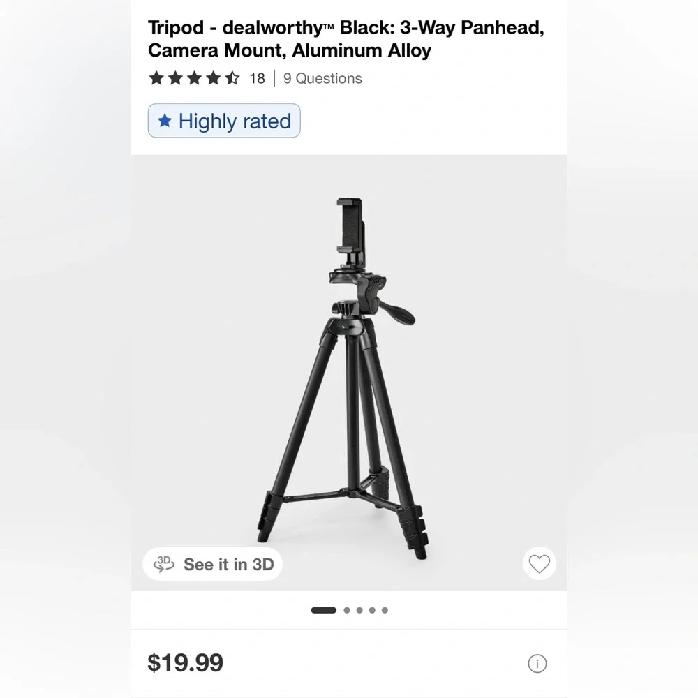 Lot of 2 Tripods for smartphones. New in Box